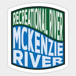 McKenzie River Recreational River Wave Sticker